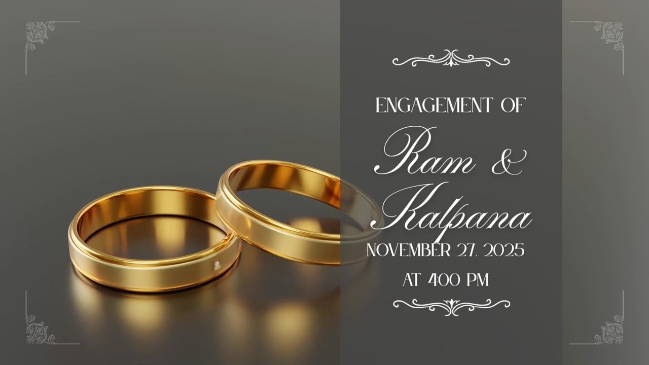 Engagement of RAM & KALPANA | on 27, November 2025 at 4:00 PM (IST)