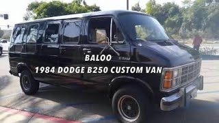 Custom 1984 Dodge B250 Ram Van. (BALOO)