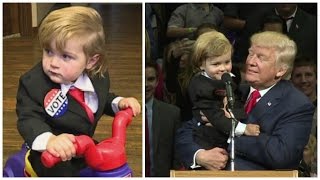 Meet 'Baby Trump,' The Tot Who Stole the Show at Trump Rally