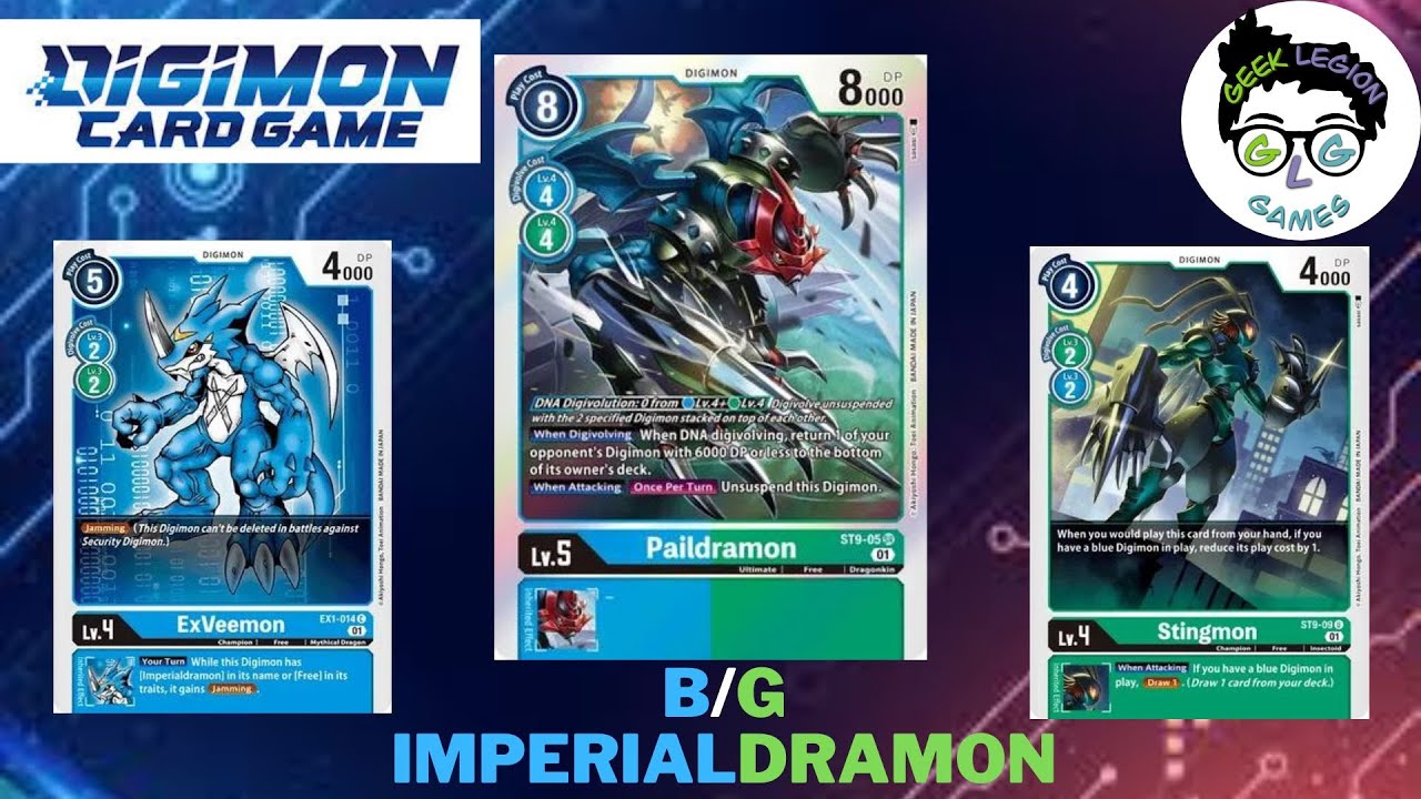 B/G Imperialdramon Digimon BT10 / EX03 Deck list. YouTube
