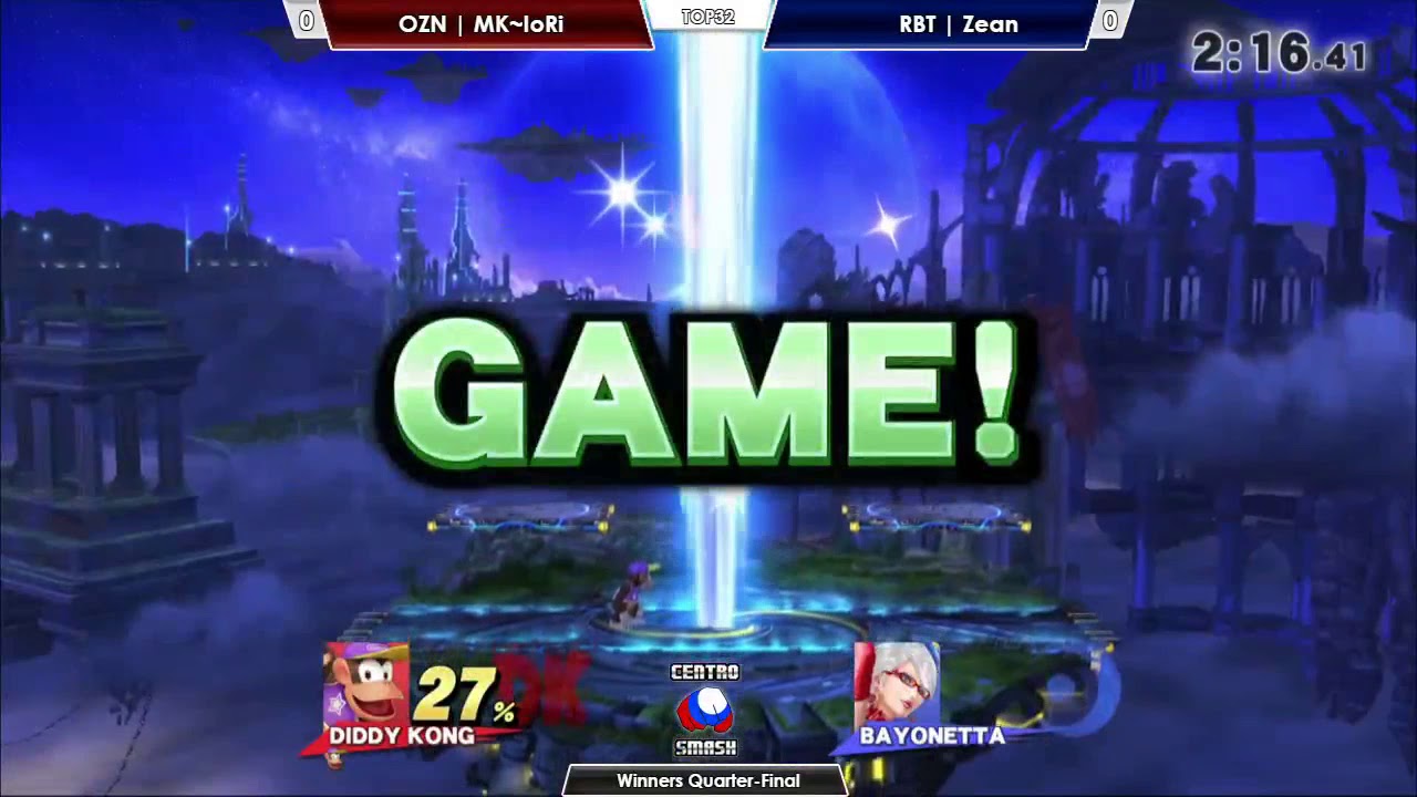 Limit Break - OZN | MK~IoRi (Diddy Kong) vs. Zean (Bayonetta) - Top 32 - Winners Quarters games people play