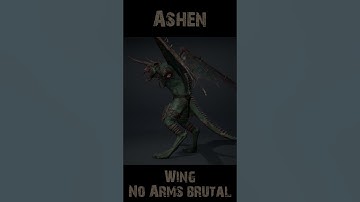 Ashenwing NoArms Brutal 360 #character #rogerkint #3d #animation #gaming #unity #unreal #ashen