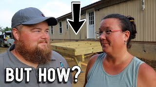 TRICKS of BEAM & Deck FRAMING // 12' x 10' Mobile Home Deck Build  Pt. 3