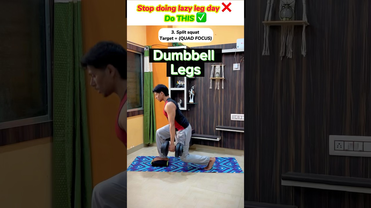 Dumbbell Leg Workout at Home (5 Best Moves) | No Bench