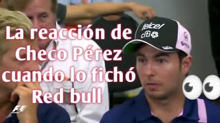 Reacción de Checo Pérez cuando lo fichó Red bull #CHECO PÉREZ #RED BULL #F1 #SHORT #VIRAL