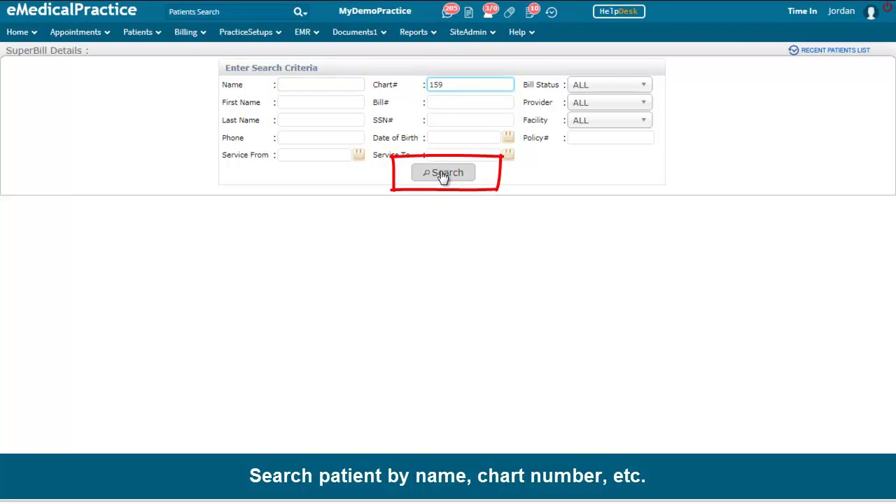 How to Print manual SuperBill