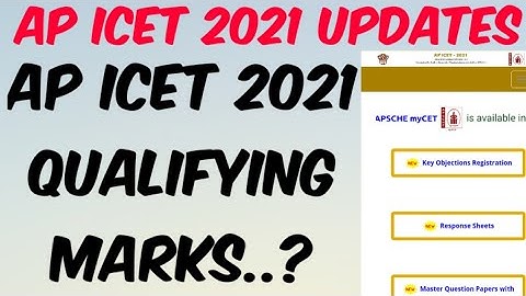AP ICET 2021 Qualifying Marks..?//Eligibility for ICET 2021 Counselling