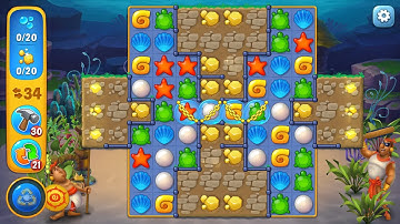 Fishdom level 1101 Gameplay (iOS Android)