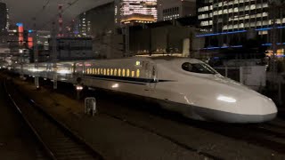 JR東海N700系1000番台G13編成（ビッグA編成）が東京駅15番線に到着停車するシーン（⁇??A）2022.9.8