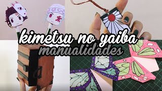 DIY Kimetsu No Yaiba | Demon Slayer | caja de Nezuko, llaveros, decoraciones y papelería