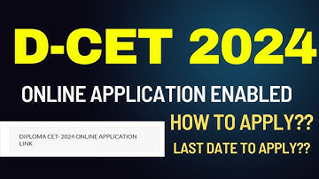 D-CET 2024 Online Application Enabled | How To Apply Last Date ? | TTT Academy