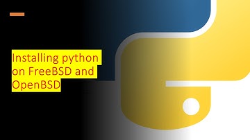 Installing Python on FreeBSD and OpenBSD | Python by examples | #python