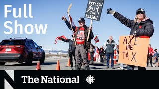 CBC News: The National | Protests over carbon tax increase