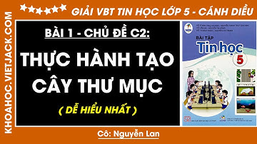 Vở bài tập Tin học Lớp 5 Bài 1: Thực hành tạo cây thư mục - trang 15, 16 | Chủ đề C2 | Cánh diều