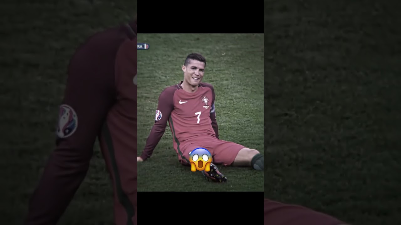 Cristiano Ronaldo Crying After Injury in Euro Final 😢⚽