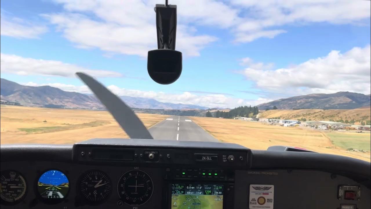 Landing Wanaka airport New Zealand YouTube