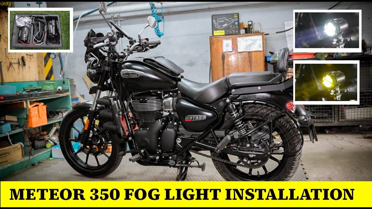 DIY Fog Light Install on Meteor 350 | Ride Safer at Night & in Fog