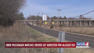 Uber passenger watches driver get arrested for alleged DUI
