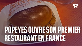 Popeyes ouvre son premier restaurant en France