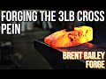 Forging The 3lb Cross Pein with Brent Bailey- How to forge hammers- Brent Bailey Forge