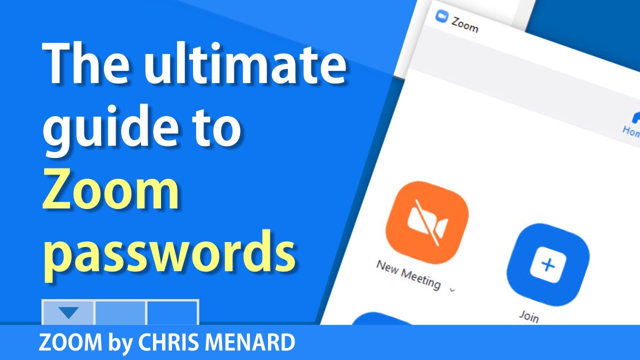 Zoom passwords The Ultimate Guide to Scheduling by Chris Menard YouTube