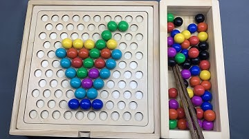 No.26 Juice #Challenge Chopsticks to Clip Balls #Color Sorting #Bead puzzle#building blocks