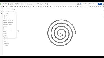 Onshape True Flat Spiral Spring
