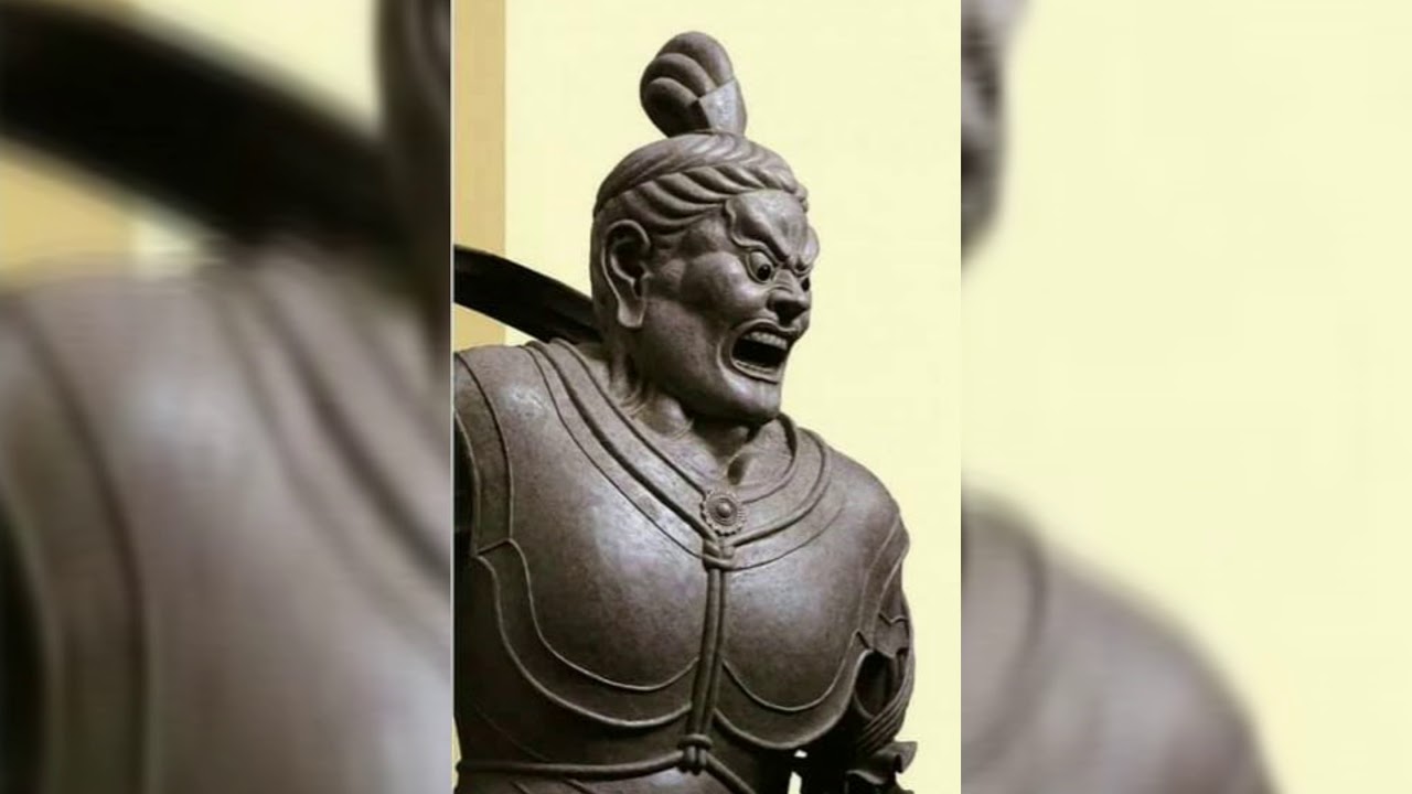 国宝 純金 純銀 純金張 大型レリーフ 記念メダル 執金剛神立像 仏像