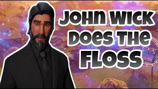 FORTNITE BATTLE ROYALE - John Wick does the Floss Dance