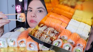 :        |       mukbang sushi