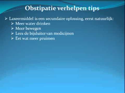 wat te doen tegen verstopping
