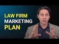 How to get started with a law firm marketing plan.