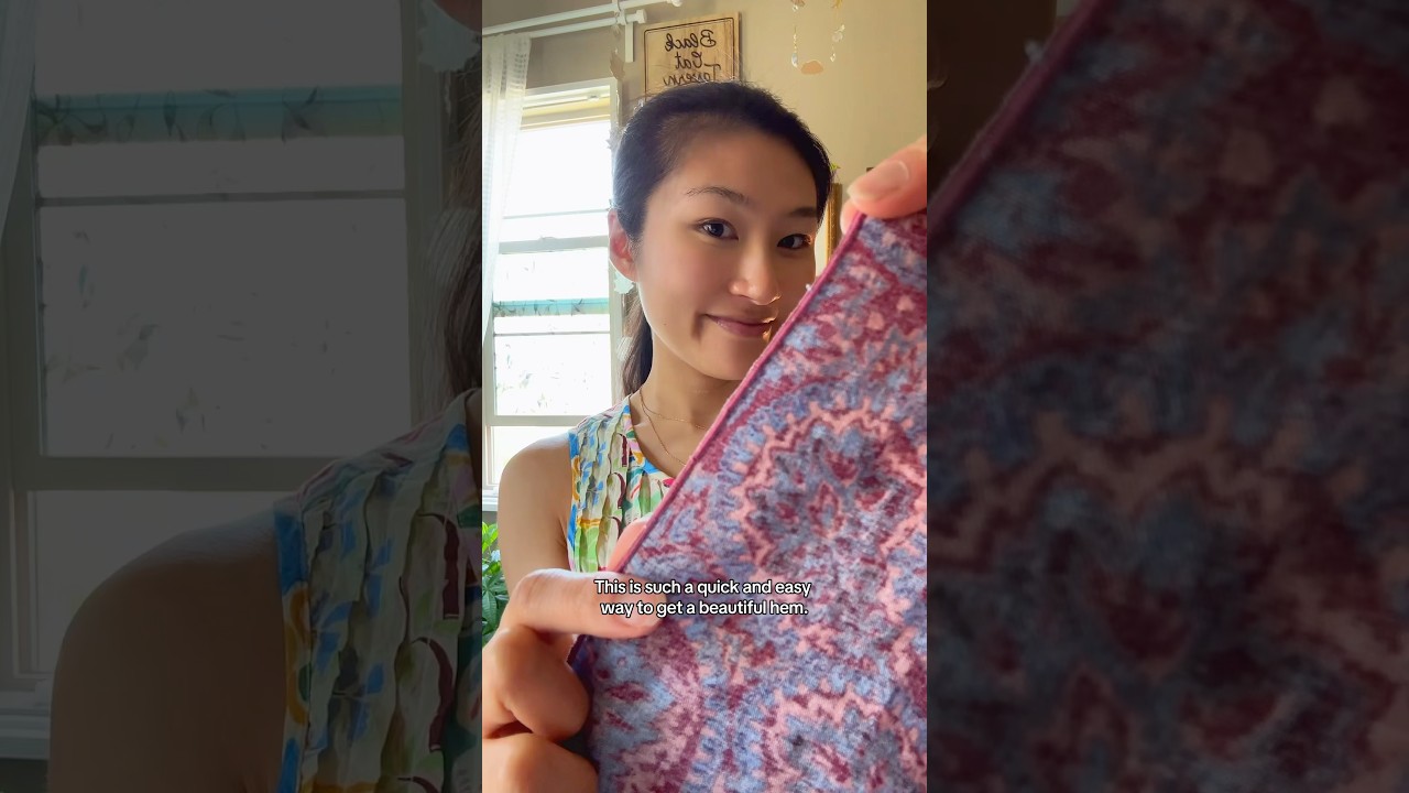 Простой урок по подгибке края на оверлоке Brother 1634DX 