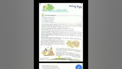 Class 5 EVS ls 4 Eating Right Part 1