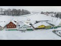 Life of a large, friendly Tatar family in the village.  Winter day in Russia.