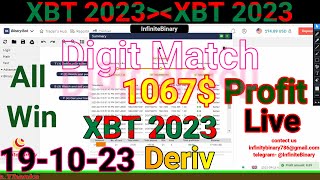 Deriv No Loss Digit Match Bot || Binary.com || Binary Bot || 19-10-23