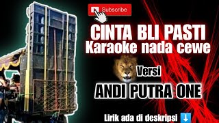 CINTA BLI PASTI karaoke nada cewe versi ANDI PUTRA 1