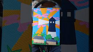 "Tybee In Lines 9" finished! #russellparkerart #tybeeisland #lighthouse #streetart
