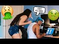 THROWING UP On My BOYFRIEND While He Works!! *Funny Reaction*