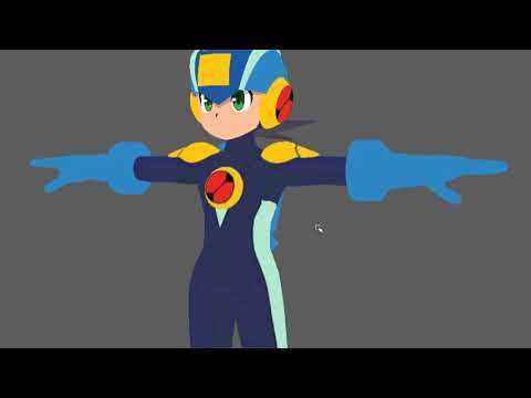 《ロックマンエグゼ》ロックマンのモデリング進捗201121