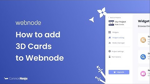 How to add 3D Cards to Webnode