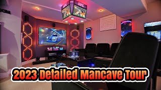 Updates from end of 2023 Full Gameroom/ mancave/ home theater/ house and gaming setup tour!