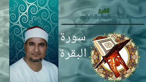 الطنطاوى حين يبدع لا يوصف بكلمات {سورة البقرة} عام ٢٠٠٥