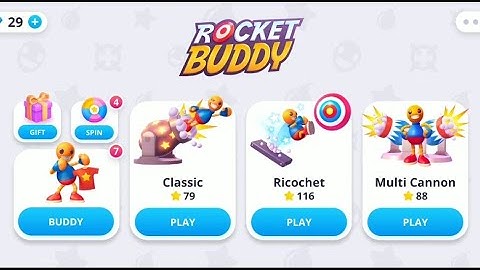 ROCKET BUDDY NEW UPDATE MULTI CANNON ALL LEVELS 40 GAMEPLAY