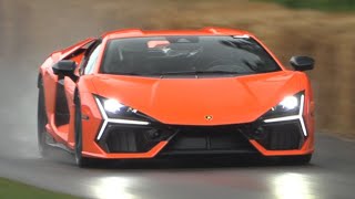 New Lamborghini Revuelto Vs Huracan Sterrato | Action & Sound At Goodwood Fos 2023