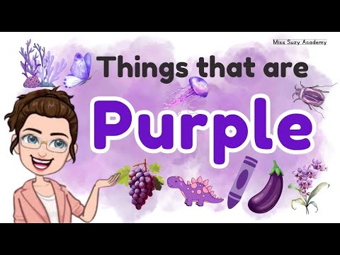 THINGS THAT ARE PURPLE| Learning Colors for Kids | Purple Color Objects