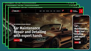 How To Make Website Design | Car Selling Website - HTML CSS & JavaScript