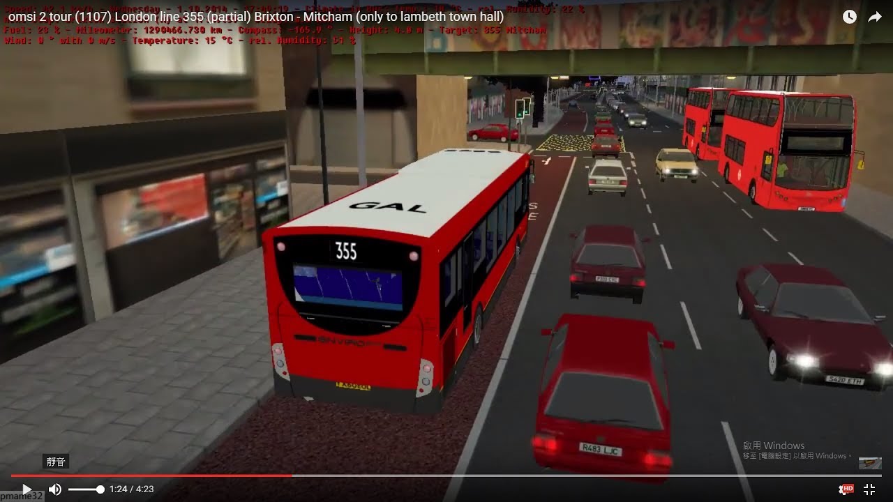 Omsi 2 Tour 1107 London Bus 355 partial Brixton Mitcham only To omsi-2-tour-1107-london-bus-355-partial-brixton-mitcham-only-to