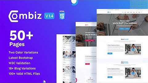 Combiz - Business & Consulting HTML Template | Themeforest Website Templates and Themes