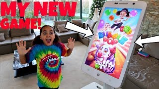 giant iphone playing my new game app bubble pop free download toys andme